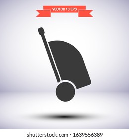 Bag vector icon , lorem ipsum Flat design