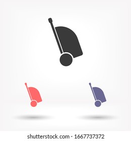 Bag vector icon , lorem ipsum Flat design