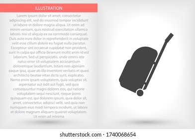 Icono de vector de bolsa, lorem ipsum Diseño plano