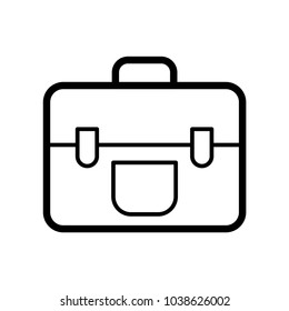 Bag Vector Icon. Office Equipment Logo Template