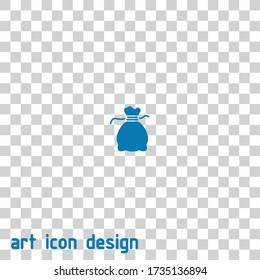 bag vector icon on isolated background