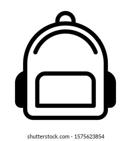 bag vector icon in outline style