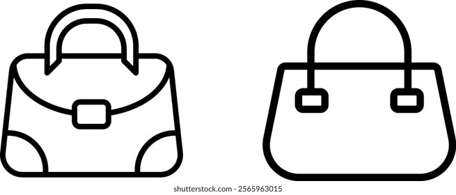 "Bag Vector Icon Set for Fashion and Accessories Design"