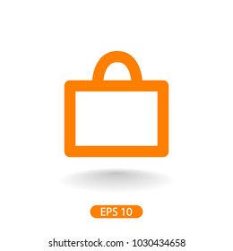 Bag vector icon, shopping