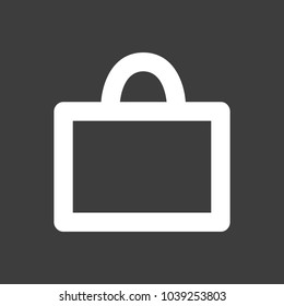 Bag vector icon, shopping