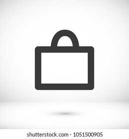 Bag vector icon, shopping