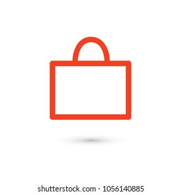 Bag vector icon, shopping