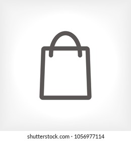 Bag vector icon, shopping