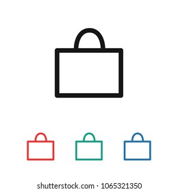 Bag vector icon, shopping
