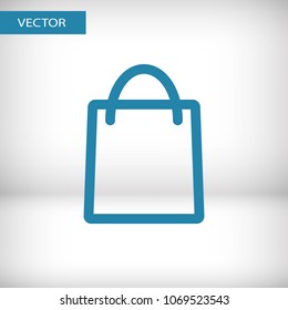 Bag vector icon, shopping