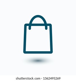Bag vector icon, shopping