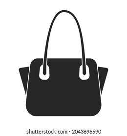 Bag vector icon.Black vector icon isolated on white background bag.