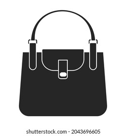 Bag vector icon.Black vector icon isolated on white background bag.