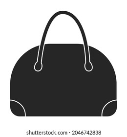 Bag vector icon.Black vector icon isolated on white background bag.