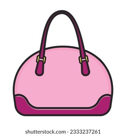 Icono de vector de bolsa.Icono de vector de color aislado en bolsa de fondo blanca.