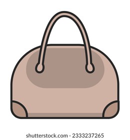 Bag vector icon.Color vector icon isolated on white background bag.
