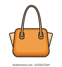 Bag vector icon.Color vector icon isolated on white background bag.