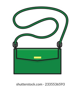 Bag vector icon.Color vector icon isolated on white background bag.
