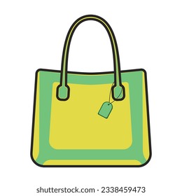 Bag vector icon.Color vector icon isolated on white background bag.