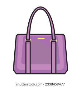 Bag vector icon.Color vector icon isolated on white background bag.