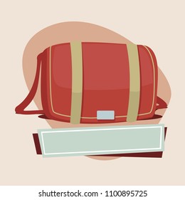 Bag vector illustration 5. Vector illustration isolated on background.
