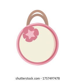  bag. Vector illustration isolated on a white background. Beach bag. Flat drawing style.