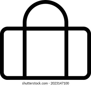 bag vector illustration isolated on a transparent background . Strok vector icons for concept or web graphics.