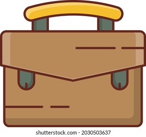 bag Vector illustration on a transparent background. Premium quality symbols. Vector Line Flat color  icon for concept and graphic design.