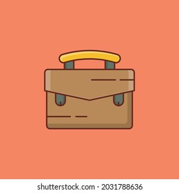 bag Vector illustration on a transparent background. Premium quality symbols. Vector Line Flat color  icon for concept and graphic design.