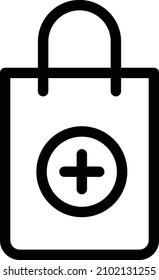 Bag Vector illustration on a transparent background.Premium quality symmbols.Stroke vector icon for concept and graphic design. 