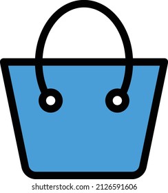 ilustración del vector de bolsa sobre un fondo transparente. Símbolos de calidad premium. Icono vectorial de trazo para el concepto y diseño gráfico.