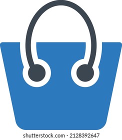 Tasche, Vektorgrafik auf transparentem Hintergrund. Symbole in Premium-Qualität. Glyphen Vektorsymbol für Konzept und Grafikdesign.