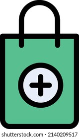 Ilustración Bag Vector en un fondo transparente.Símbolos de calidad premium.Icono vectorial de trazo para el diseño de concepto y gráfico. 