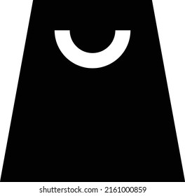 ilustración del vector de bolsa sobre un fondo transparente. Símbolos de calidad superior. Iconos vectoriales de glifos para diseño de conceptos y gráficos. 
