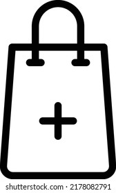 6.º bolsa   Ilustración vectorial en un fondo transparente.Símbolos de calidad premium.Iconos vectoriales de trazo para el concepto y el diseño gráfico.