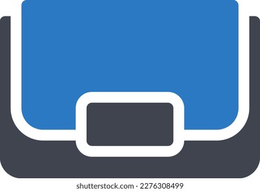 ilustración del vector de bolsa sobre un fondo transparente. Símbolos de calidad superior. Iconos vectoriales de glifos para diseño de conceptos y gráficos.