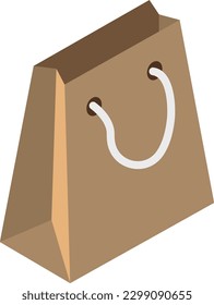 ilustración del vector de bolsa sobre un fondo transparente. Símbolos de calidad premium. Iconos planos para el concepto y el diseño gráfico.
