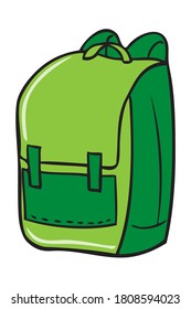 bag vector illustration,isolated on white background for education,top view