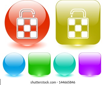 Bag. Vector interface element.