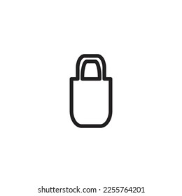 bag vector line new icon