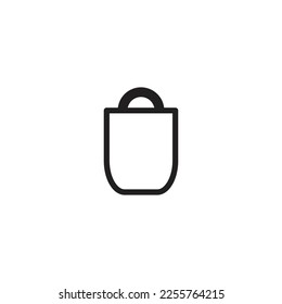 bag vector line new icon
