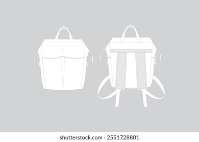 bag vector maternity bag vector bag technical illustration