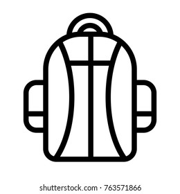 Bag vector outline icon