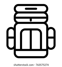 Bag vector outline icon