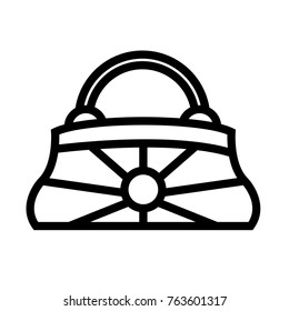 Bag vector outline icon