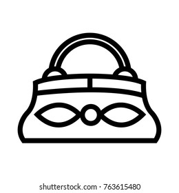 Bag vector outline icon