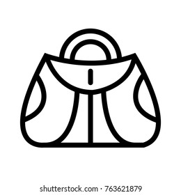 Bag vector outline icon