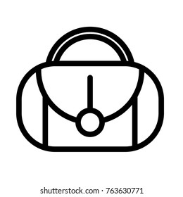 Bag vector outline icon