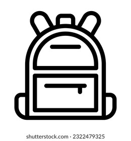 Bag Vector Thick Line Icon For Personal And Commercial Use.
