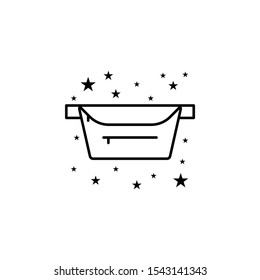 Bag waist bag icon. Element of bags icon